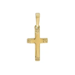 Kreuz-Anhänger Gelbgold