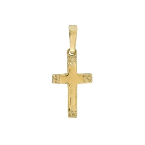 Kreuz-Anhänger Gelbgold