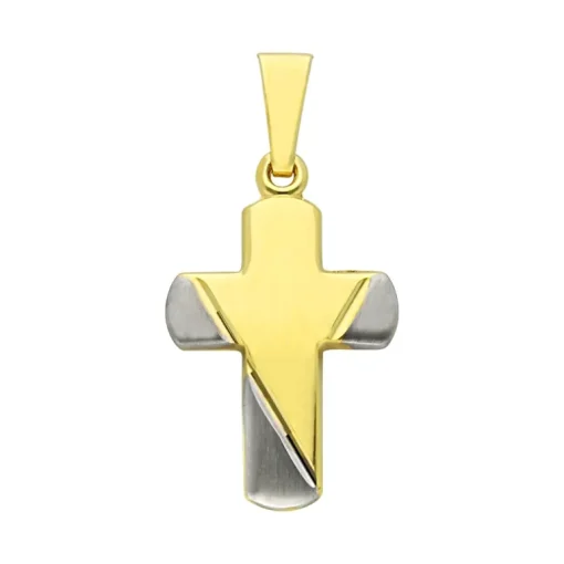 Kreuz-Anhänger Gelbgold