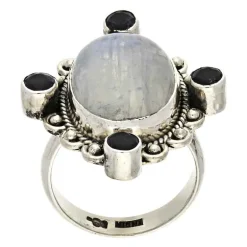 Labradorit-Ring Silber
