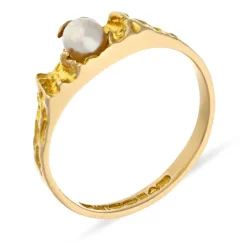 Lapponia-Perl-Ring Gelbgold