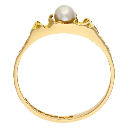 Lapponia-Perl-Ring Gelbgold