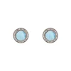 Larimar-Ohrstecker Silber