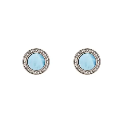 Larimar-Ohrstecker Silber