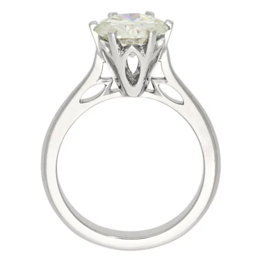 Moissanit-Ring Weißgold