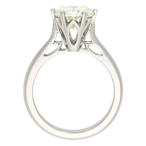 Moissanit-Ring Weißgold