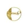 Mondstein-Brosche Gelbgold