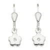 Ohrhänger "Blume" in Silber mit Zirkonia