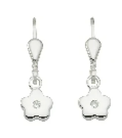 Ohrhänger "Blume" in Silber mit Zirkonia