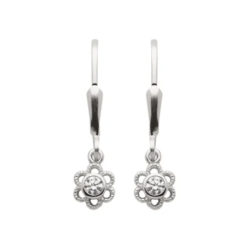 Ohrhänger mit Zirkonia aus Silber