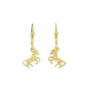 Ohrschmuck 'Pferd' Gelbgold