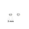 Ohrstecker mit Zirkonia Silber 3 mm