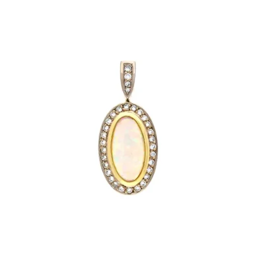Opal-Anhänger Gelbgold