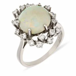 Opal-Ring Weißgold