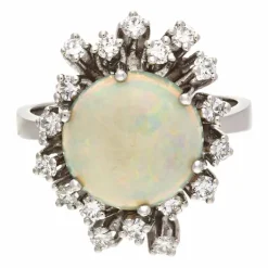 Opal-Ring Weißgold