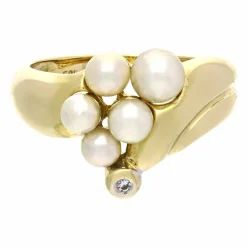 Perlen-Ring Bicolor