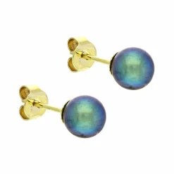Perl-Ohrstecker Gelbgold