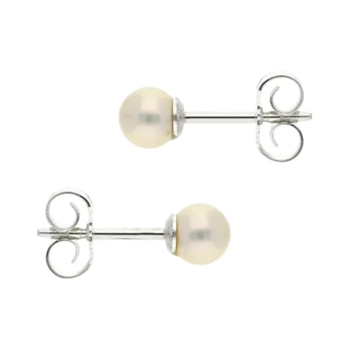 Perl-Ohrstecker Silber
