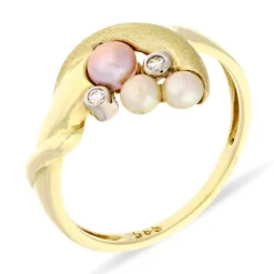 Perl-Ring Gelbgold