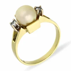 Perl-Ring Gelbgold