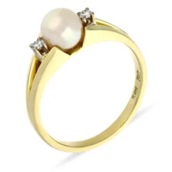 Perl-Ring Gelbgold