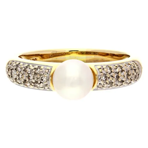 Perl-Ring Gelbgold
