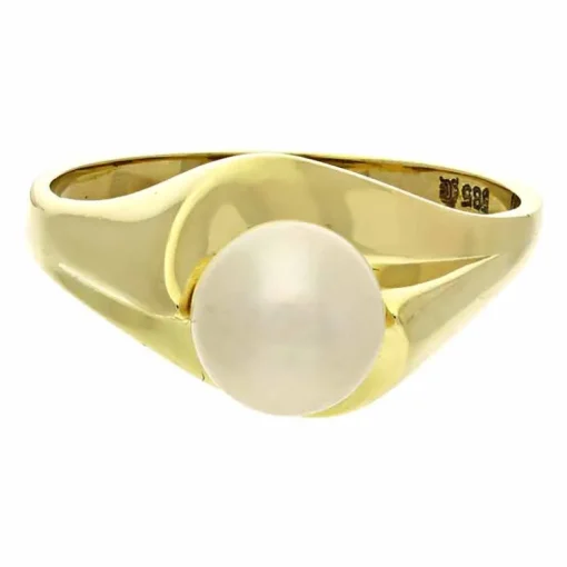 Perl-Ring Gelbgold