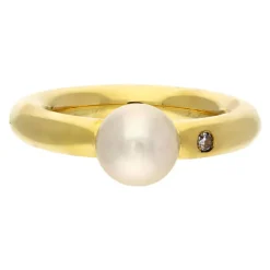 Perl-Ring Gelbgold