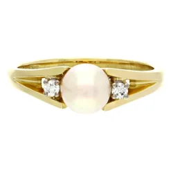 Perl-Ring Gelbgold