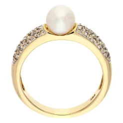 Perl-Ring Gelbgold