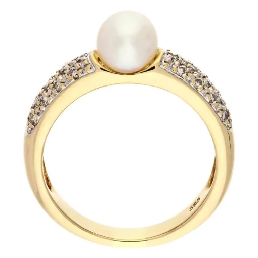 Perl-Ring Gelbgold