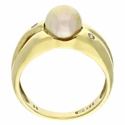 Perl-Ring Gelbgold