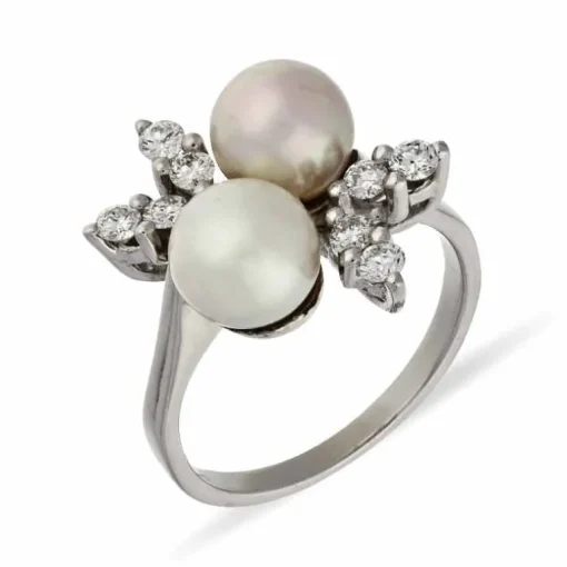 Perl-Ring Weißgold