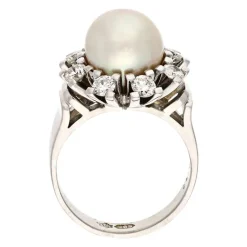 Perl-Ring Weißgold