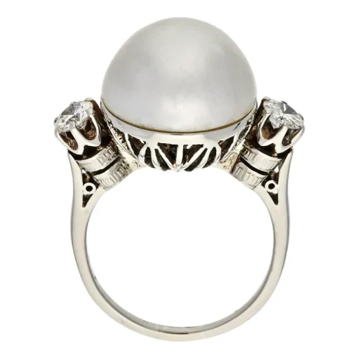 Perl-Ring Weißgold