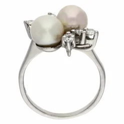 Perl-Ring Weißgold