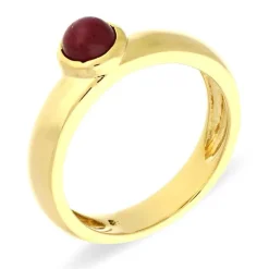 Rubin-Ring Gelbgold