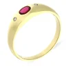 Rubin-Ring Gelbgold