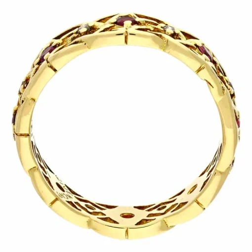 Rubin-Ring Gelbgold