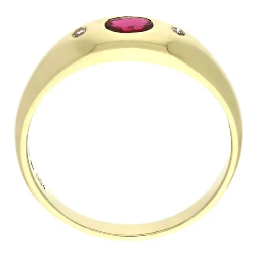 Rubin-Ring Gelbgold