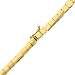 Safir-Collier Gelbgold