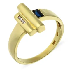 Safir-Ring Gelbgold