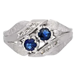 Safir-Ring Weißgold
