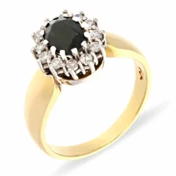Saphir-Ring Bicolor