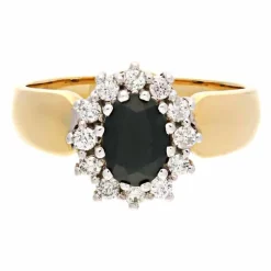 Saphir-Ring Bicolor