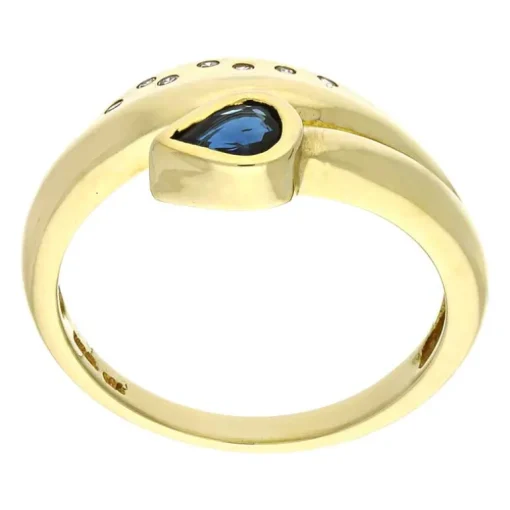 Saphir-Ring Gelbgold