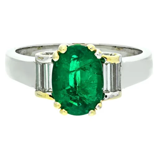 Smaragd-Ring Bicolor