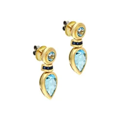 Topas-Ohrstecker Gelbgold