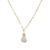 Zirkonia-Halsschmuck Gelbgold
