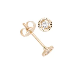 Zirkonia-Ohrschmuck Gelbgold